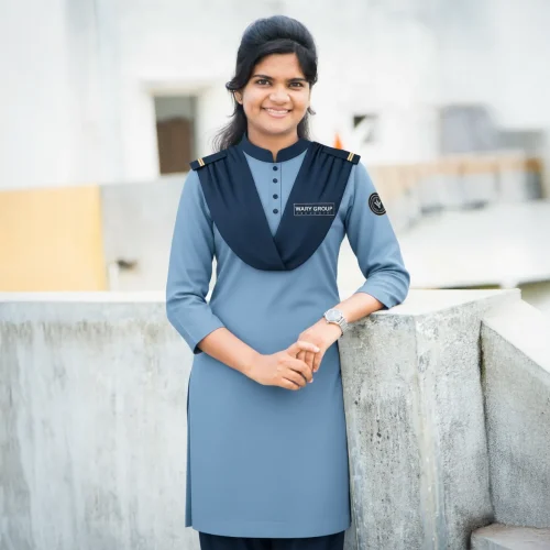 Security guard patrolling a commercial property